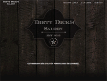 Tablet Screenshot of dirtydickssaloon.com